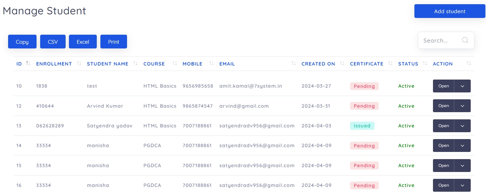 Institute Hub Screenshot